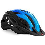 MET CROSSOVER Black/Cyan Turquoise Glossy - Bike Helmet
