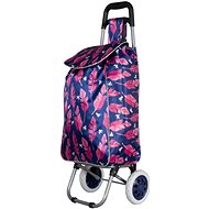 METRO ST-01F - blue/pink leaf - Shopping Trolley