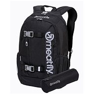 Meatfly BASEJUMPER Backpack, Black - City Backpack