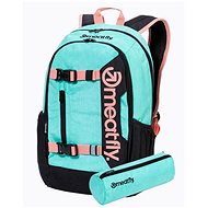 Meatfly Basejumper Mint Heather 22 l - School Backpack