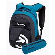 Meatfly EXILE Backpack, Petrol Heather / Charcoal Heather - City Backpack