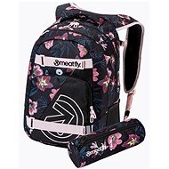 Meatfly EXILE Backpack, Hibiscus Black - City Backpack