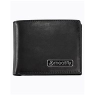 Meatfly PITFALL LEATHER Wallet, Black - Wallet