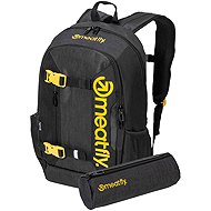 Meatfly Basejumper, Black / Charcoal Heather 22 l - Backpack