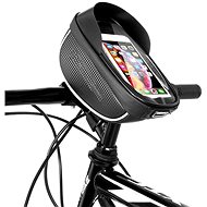 MG Bicycle Front bike bag with mobile phone case 1 l, black - Bike Bag