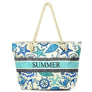 Jordan Collection Large Printed Beach Bag 6387-79 - Shoulder Bag