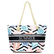 Jordan Collection Large Printed Beach Bag 6387-82 - Shoulder Bag