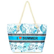 Jordan Collection Large Printed Beach Bag 6387-77 - Shoulder Bag