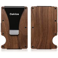 Daklos Wood RFID with clip walnut - Wallet