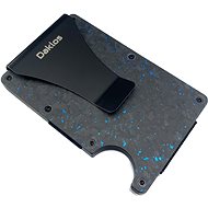 Daklos Carbon RFID with clip black and blue - Wallet