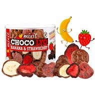 Mixit Crunchy chocolate covered bananas and strawberries 150g - Freeze-Dried Fruit