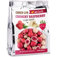 Mixit Crispy white chocolate covered raspberries in pocket 70 g - Dried Fruit