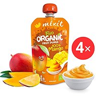 Mixit Organic fruit pocket - 100% Mango 4×120 g - Meal Pocket