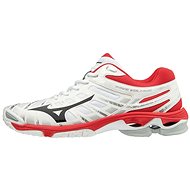 Mizuno Wave Voltage, White/Red, size EU 40/255mm - Indoor Shoes