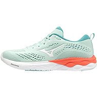MIZUNO WAVE REVOLT Fair Aqua/White/Living Coral, size EU 39/250mm - Running Shoes