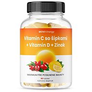 MOVit Energy Vitamin C 1200 mg with rose hips + Vitamin D + Zinc Premium, 90 tablets - Vitamin C