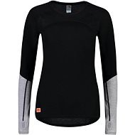 Mons Royale Bella Tech LS, Black/Neon, size S - Women's thermal shirts