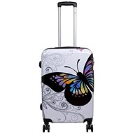 MONOPOL Butterfly White vel. M - Cestovní kufr