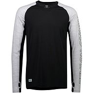 Mons Royale Temple Tech LS, Black/Grey Marl, M - Thermal Underwear