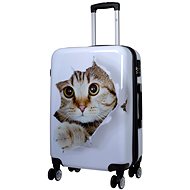 MONOPOL Cat White vel. S - Cestovní kufr