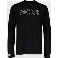 Mons Royale Yotei Tech LS, Black, size S - T-Shirt