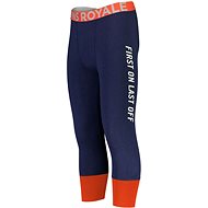 Mons Royale Shaun-Off 3/4 Legging, Navy/Orange Smash, size L - Leggings