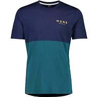 Mons Royale Cadence T, Deep Teal/Navy, size XL - T-Shirt