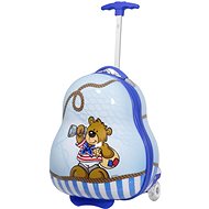 MONOPOL Children's suitcase Teddy Blue size. S - Suitcase