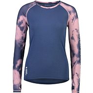 Mons Royale Bella Tech LS Denim Tie Dye, vel. L - Tričko