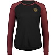 Mons Royale Icon Raglan WMNS Dark Chocolate / Black, vel. S - Tričko
