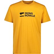 Mons Royale Icon T-Shirt Gold Mntn Logo, vel. M - Tričko