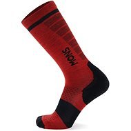 Mons Royale Pro Lite Merino Snow Sock Retro Red 35-38-as méret - Zokni
