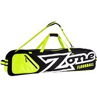 Zone Szerszámtáska Szembeötlő fekete / fehér / lime (10 rúd) - Floorball táska