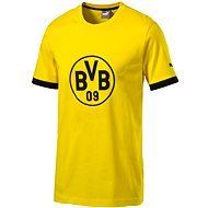 Puma BVB Abzeichen T Cyber-gelb-blah M - T-Shirt