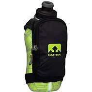 Nathan SpeedShot Plus Szigetelt fekete / sárga biztonsági 355 ml / 12 oz - Kulacs