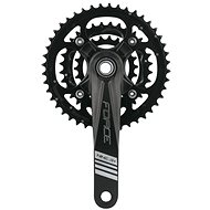 Force handle Nine3 + Al 44/32 / 22z with 175mm axis, black - Crankset