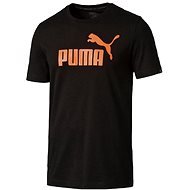 Puma ESS No.1 Tee Black Cotton Shoc-vel. L - T-Shirt