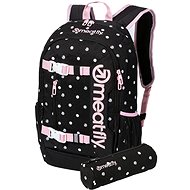 Meatfly Basejumper Black Dots 22 l - School Backpack
