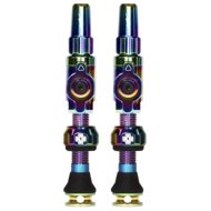 Big Bore Hybrid Tubeless Valves Iridescent Small - Bike Valve
