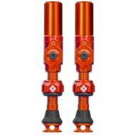 Big Bore Hybrid Tubeless Valves Orange Medium - Bike Valve