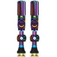 Big Bore Hybrid Tubeless Valves Iridescent Medium - Bike Valve