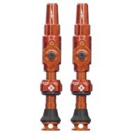 Big Bore Hybrid Tubeless Valves Orange Large - Bike Valve