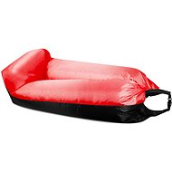 Aga Inflatable bag LAZY BAG 230 × 70 cm Black/Red - Inflatable Lounger