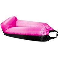 Aga Inflatable bag LAZY BAG 230 × 70 cm Black/Pink - Inflatable Lounger
