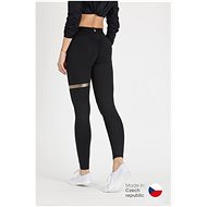 GoldBee BeStripe, Black & Gold, size S - Leggings