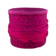 Multifunctional outdoor scarf with fleece layer, pink - Neck Warmer