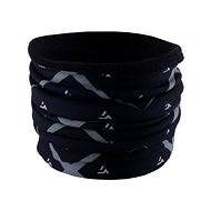 Multifunctional outdoor scarf with fleece layer, black - Neck Warmer