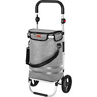 NILS Foldable shopping bag on wheels NC4305 Premium 50 l grey - Shopping Trolley