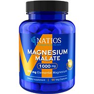 NATIOS Magnesium Malate 1000 mg + B6, 90 veg. capsules, (elemental magnesium 170 mg) - Magnesium