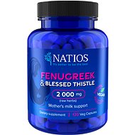 NATIOS Fenugreek & Blessed Thistle Extract, Fenugreek & Benedict, 2000 mg, 120 veg. capsules - Herbal Extract